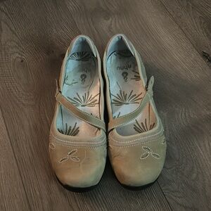 Suede slip on shoes